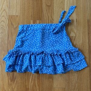 Forever 21 Blue and White Floral Skirt